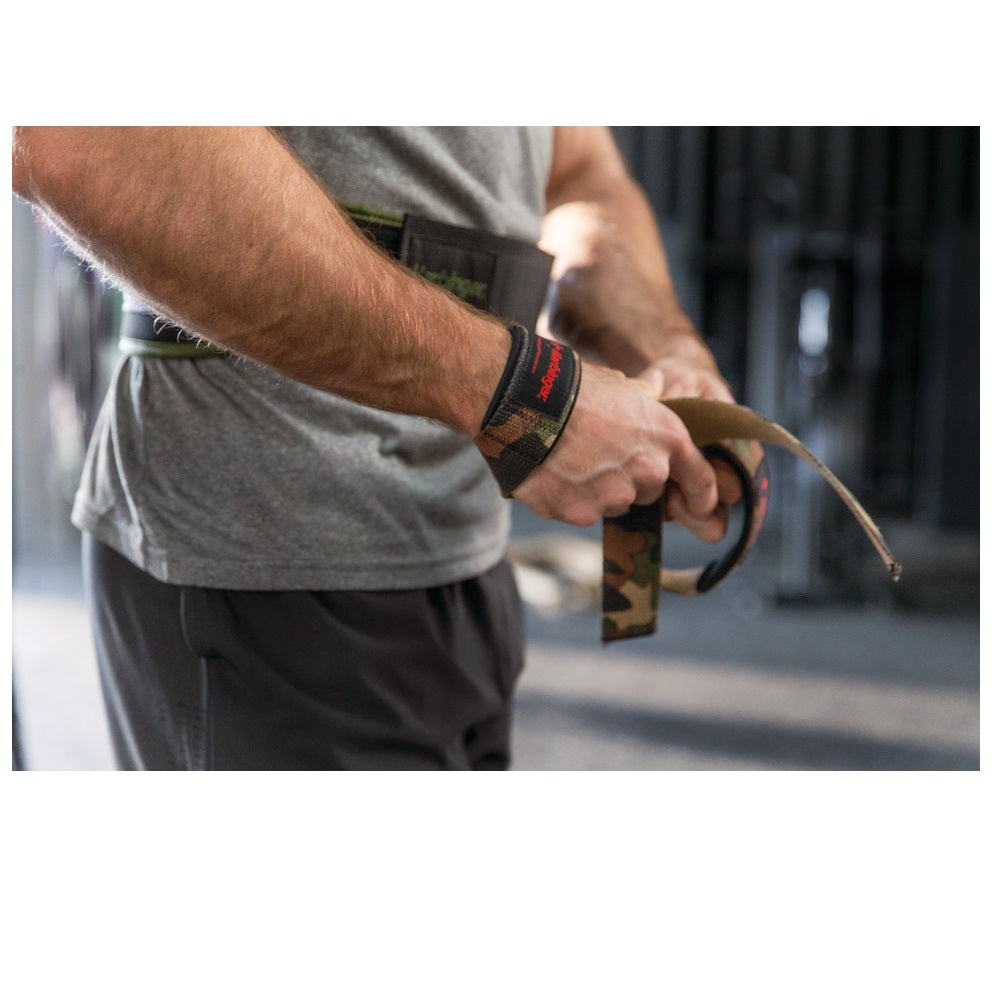 Harb Padded Cotton Lifting Straps Camo