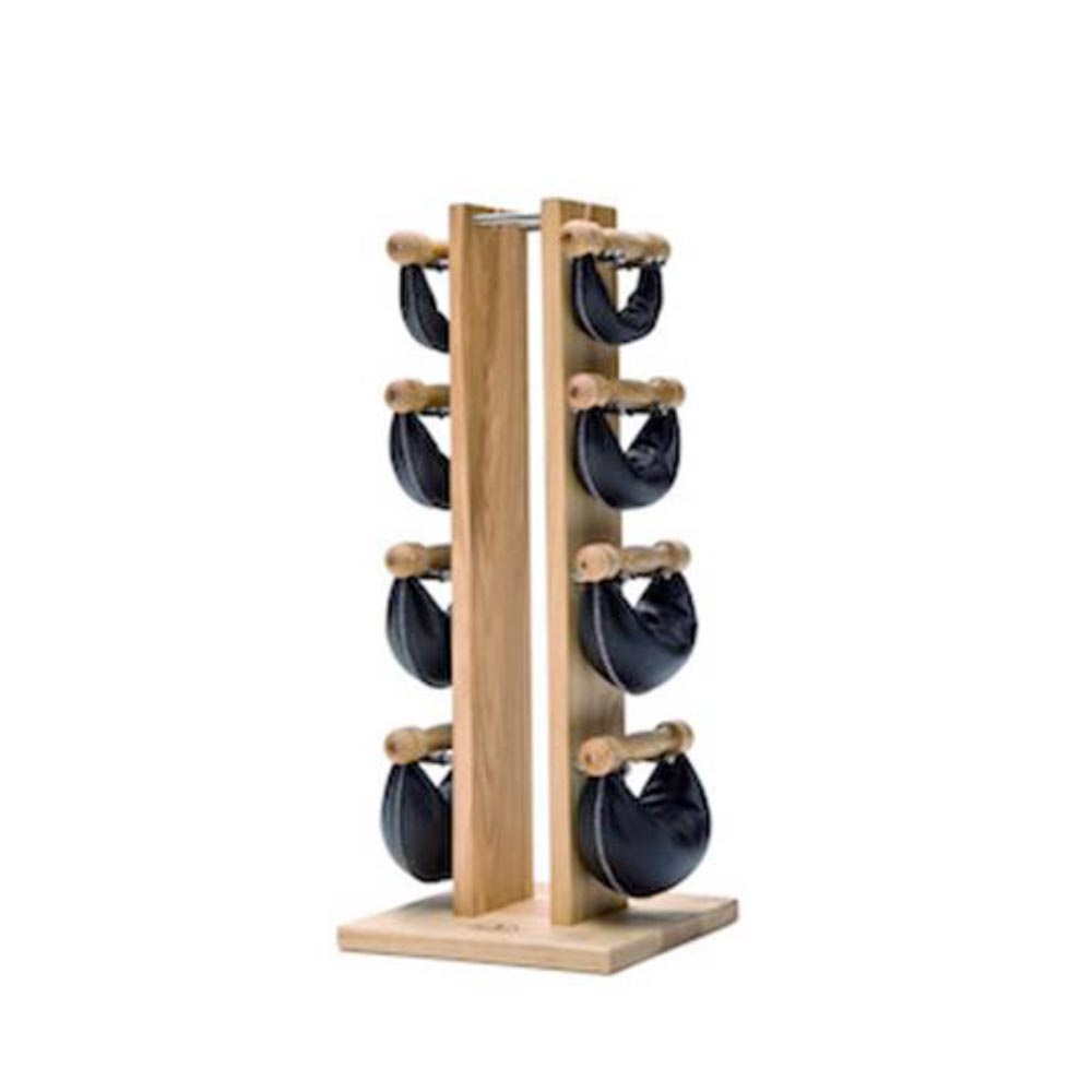 Tour Frêne avec poids cuir noir 2,4,6,8 kg